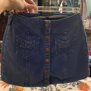 Kendall and Kylie brand Jean button down  mini skirt